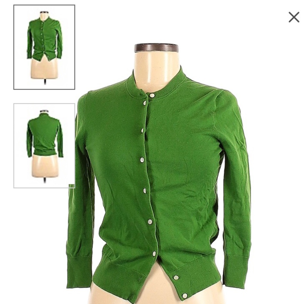 J.Crew Jackie Cardigan, Dark Clover